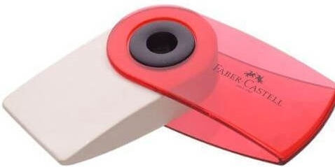 Faber-Castell Eraser for Pencil and Pen Mini Sleeve 1pcs Red