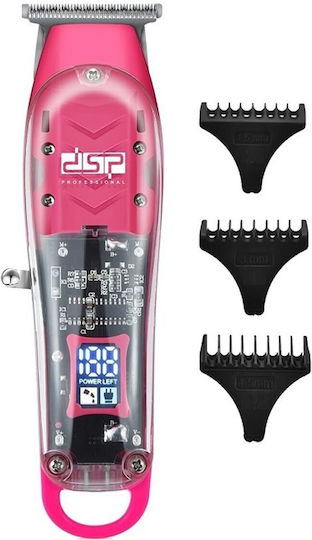 DSP 91209 Επαγγελματική Επαναφορτιζόμενη Κουρευτική Μηχανή Ροζ 615730