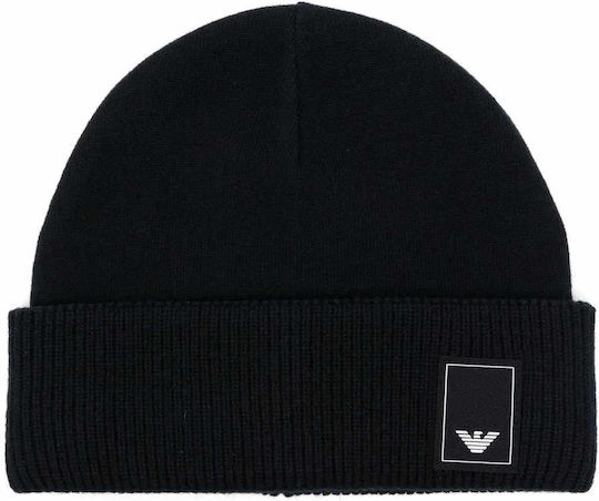 Beanie Unisex Σκούφος Πλεκτός σε Navy Μπλε χρώμα