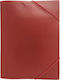 Justnote Φάκελος Πλαστικός Λάστιχο Χαρτί A4 24x32cm 38506 1 Τεμάχιο Κόκκινο
