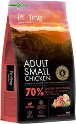Profine Breed 3kg Dry Food with Few Grains for Adult Small Breed Dogs with Chicken, Potatoes, Vegetables and Salmon