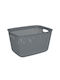 5Five Storage Basket Plastic Gray 17lt 1pcs