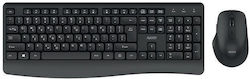 NOD 141-0238 Wireless Keyboard & Mouse Set Greek