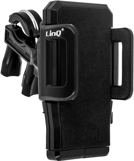 Universal Handlebar Bike Mount Adjustable Grippers Rotating 360 ° Linq Black