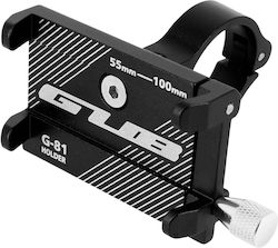 Fahrrad-Handyhalterung für Handys von 55 bis 100 mm Lenkerhalterung Stahl G-81 Schwarz