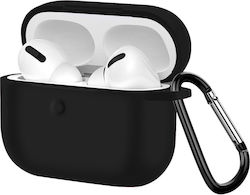 Weiche Hülle Apple AirPods Pro Anti-Fingerabdruck Anti-Kratzer Karabiner Schwarz Weiche Hülle Apple AirPods Pro Anti-Fingerabdruck Anti-Kratzer Karabiner Schwarz