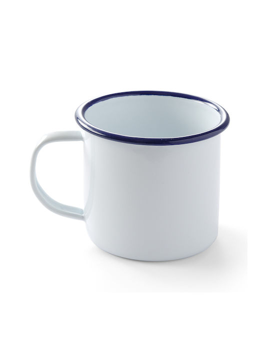 Hendi Becher Emaille Weiß 520ml