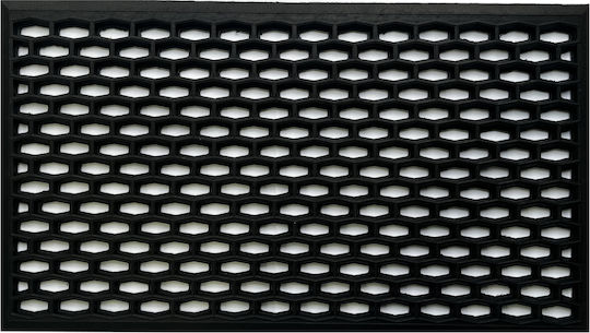 Doormat Entrance Rubber Black 40x70cm Black Doormat Entrance Rubber Black 40x70cm Black