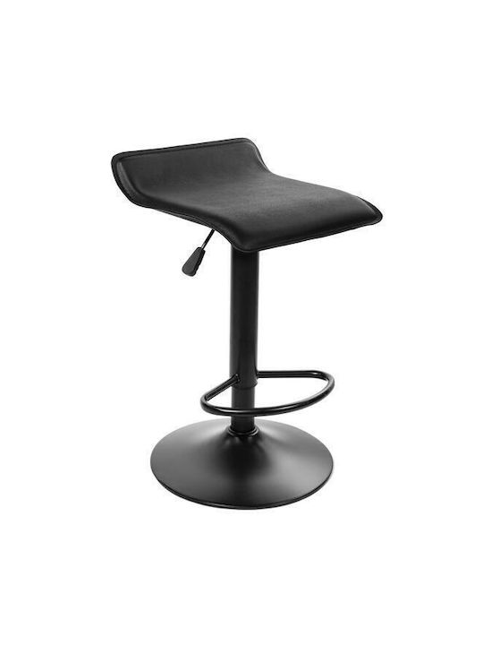 Stool Bar with Adjustable Height Black 38x39x63-84cm