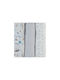 Kikka Boo Dreamy Fields Muslin Swaddle Wraps Grey Gray 100x100cm. 3pcs