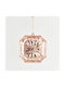 Square Diamond Ornament Rose Gold 12x5x13cm