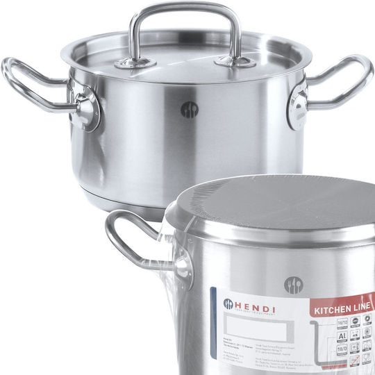 Hendi Kitchen Line Tiefes Aluminium Kochtopf 7,4l / 28cm
