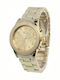 PS Silver Women's Watch with Gold Metal Bracelet