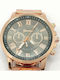PS Silver Women's Watch with Pink Metal Bracelet