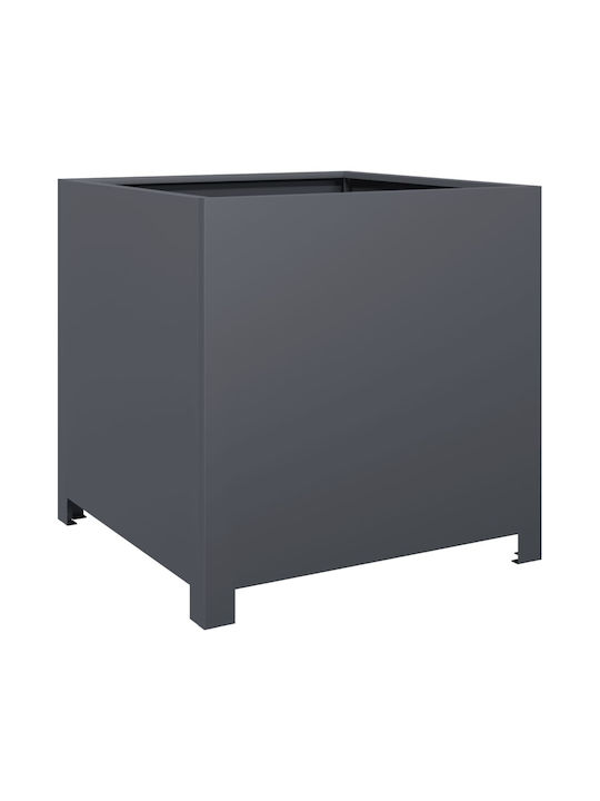 vidaXL Grădină Planter Box Metal Cărbune de lem...