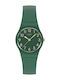 Swatch Swatch Women's Watch with Green Rubber Strap