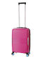 Dielle Hard Cabin Travel Suitcase Fuchsia With 4 Wheels Height 55cm
