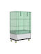 vidaXL Кутия за саксии Пластмаса Бял 50x80x182см.