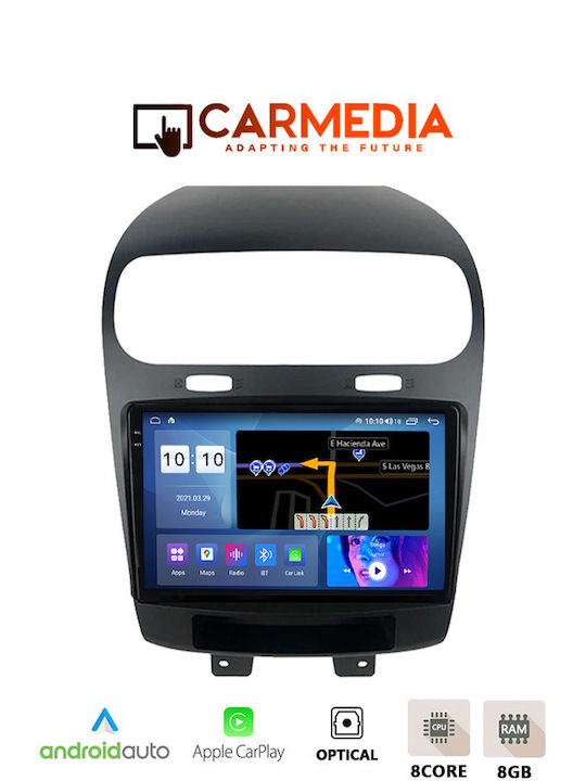 Carmedia Ηχοσύστημα Αυτοκινήτου για Fiat Freemont 2008+ (Bluetooth/USB/WiFi/GPS/Apple-Carplay/Android-Auto) με Οθόνη Αφής 9.5"