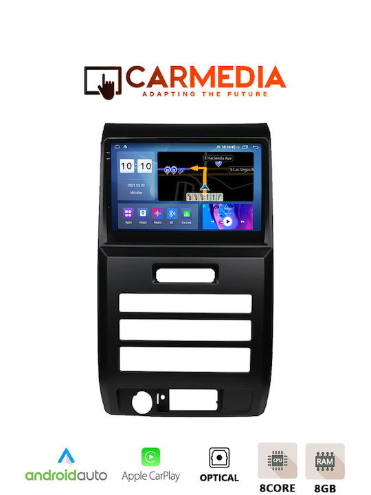 Carmedia Ηχοσύστημα Αυτοκινήτου για Ford Raptor 2004-2014 (Bluetooth/USB/WiFi/GPS/Apple-Carplay/Android-Auto) με Οθόνη Αφής 9.5"