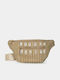 Strohtasche mit Muscheln in Beige Einheitsgröße