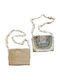 Handgefertigte indische bestickte Tasche Jaya Beige Solo Me Damen Einheitsgröße Clutch