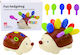 Βρεφικό Παιχνίδι Sensory Hedgehog για 18+ Μηνών Hedgehog For Babies Colorful Number Sticks