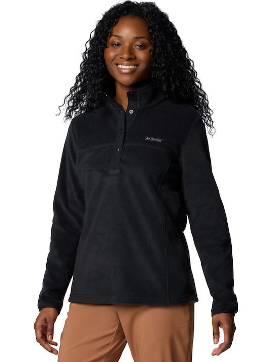 Columbia Benton Springs 1/2 Snap Pull Over Ii Γυναικεία Μπλούζα Fleece Μαύρο