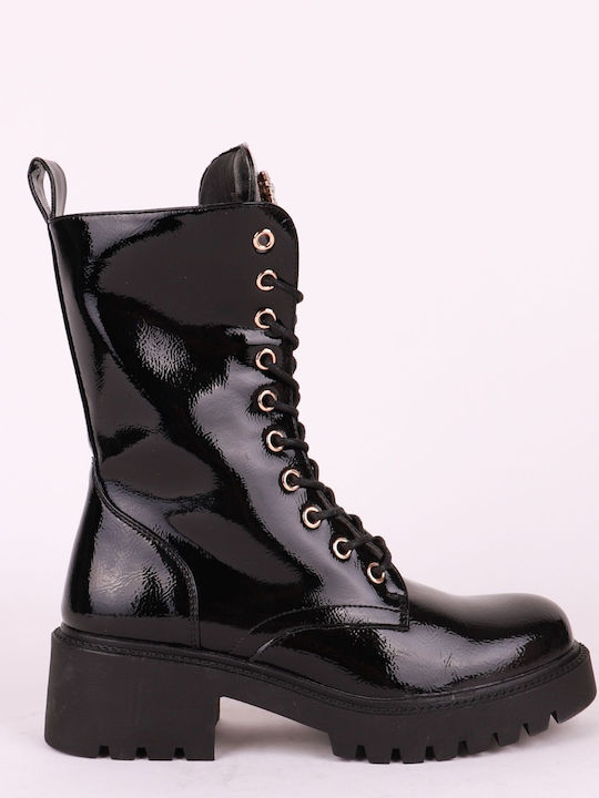 Ideal Shoes Women's Ankle Boots Black