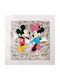 Kids Canvas Wall Painting Mickey & Minnie 65x65cm