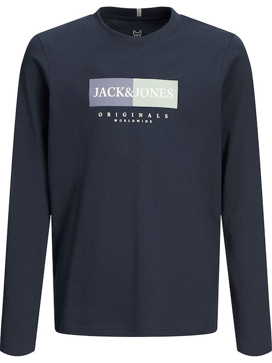 Jack & Jones Kinderhemd Langarm Dunkelblau