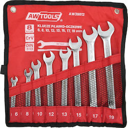Aw Flachringschlüssel-Set 8tlg/6mm-19mm
