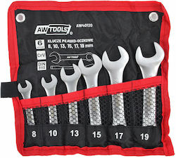 Awtools Plate Ring Wrench Short Set 6pcs 8mm-19mm 8 10 13 15 17 19mm