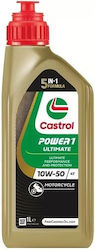 Castrol Power Λάδι Μοτοσυκλέτας για Τετράχρονους Κινητήρες 10W-50 1lt