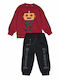 Kids Sweatpants Set Bordeaux 2pcs