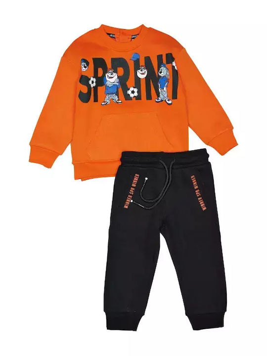 Sprint Kids Sweatpants Set Orange