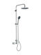 Viospiral Shower Column with Mixer Silver