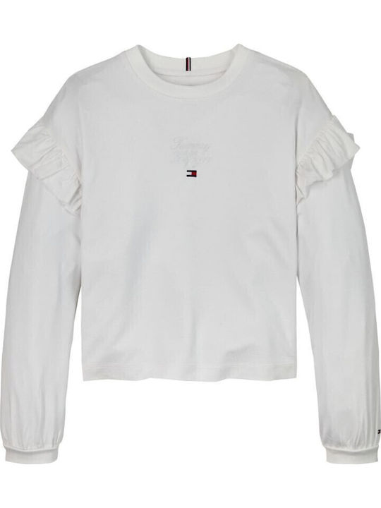 Kids Long-Sleeved White Blouse