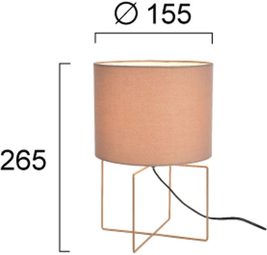 Viokef Decorative Lamp with Socket for Bulb E27 Brown