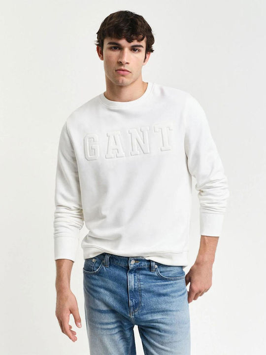 Gant Herren Sweatshirt Weiß