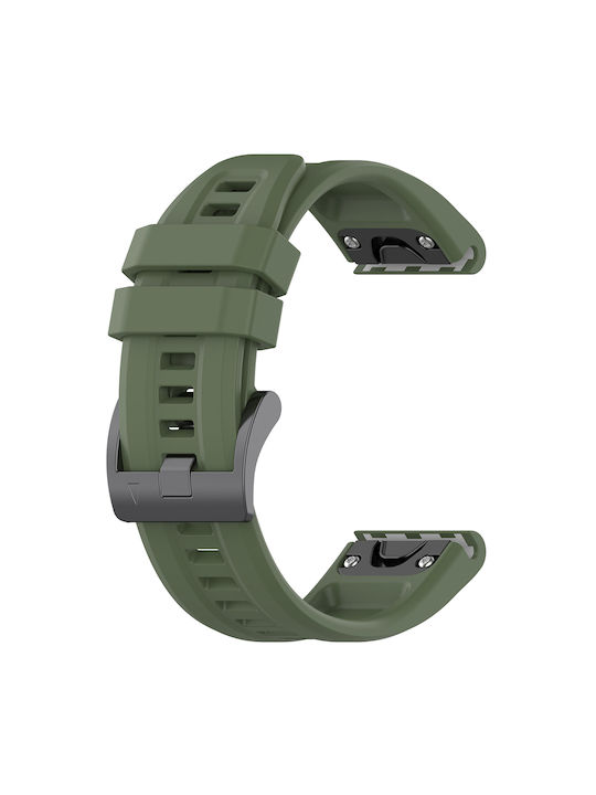 Techsuit Quickfit 22mm W060 Curea Silicon Verde Garmin Fenix 5 5 Plus 6 6 Pro 7 Forerunner 935 945 955 Approach S60 S62 Skroutz.ro