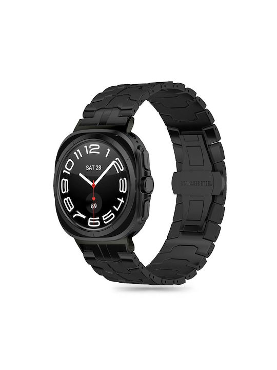 Tech-Protect Line Λουράκι Ανοξείδωτο Ατσάλι Μαύρο (Galaxy Watch Ultra)