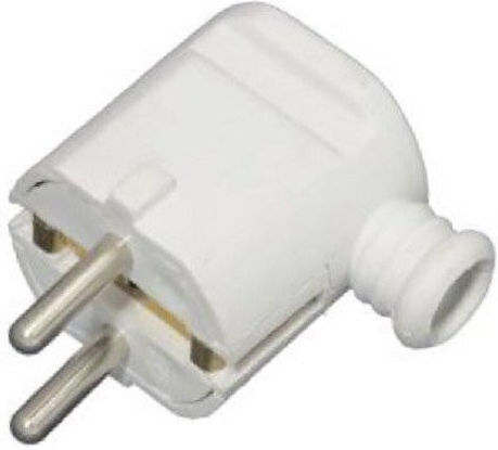 CHaralampidis Male Schuko Plug Corner White