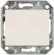 DIL Recessed Wall Switch One-Way with Frame White