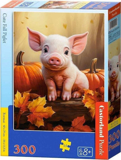 Παιδικό Puzzle Cute Cute Fall Piglet 300pcs Castorland