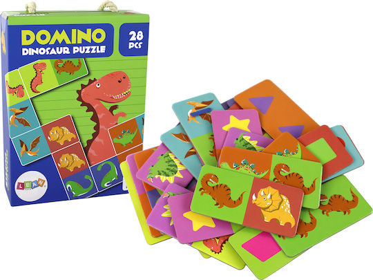 Kinderpuzzle Domino-Dinosaurier für 3+ Jahre alt+ Jahre 28pcs Lean Toys