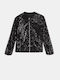 Cardigan cu paiete negru