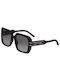 Dior Women's Sunglasses with Black Plastic Frame and Gray Gradient Lens DIORSIGNATURE S11I 14A1