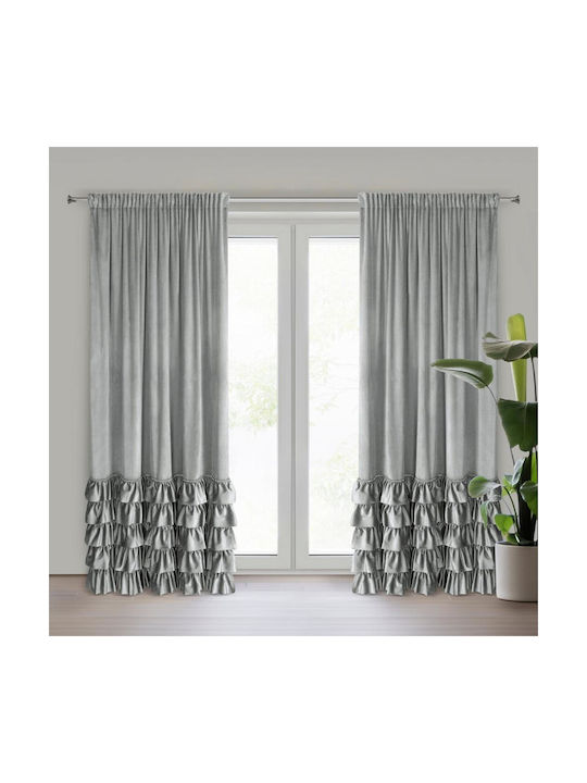 Eurofirany Curtain with Pencil Pleat Carli Gray 140x250cm