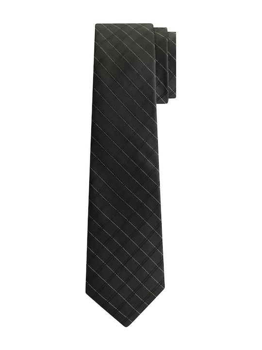 Calvin Klein Men's Tie Silk Printed in Black Color